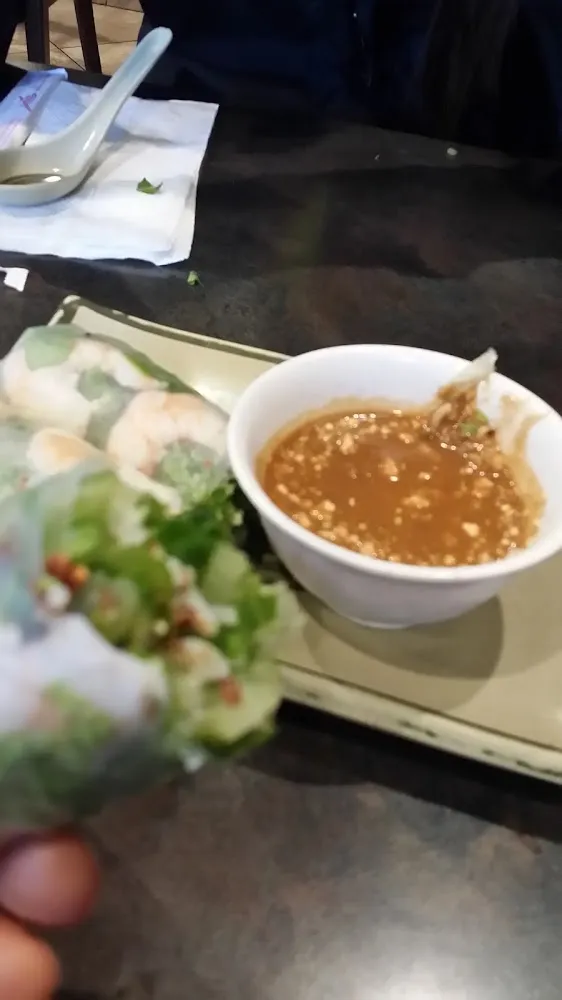 Spring Rolls with Peanut Butter Sauce